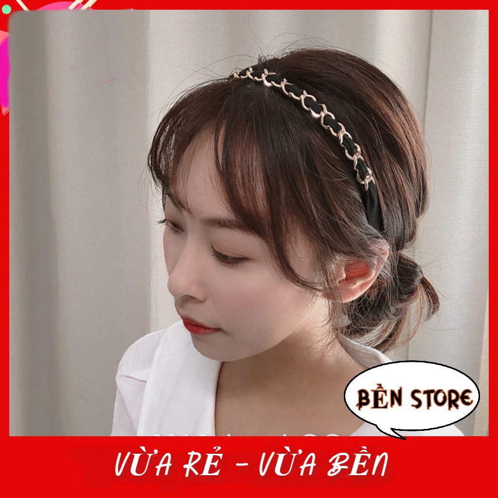 Cài tóc, băng đô trang trí xích kim loại phong cách Hàn Quốc thanh lịch dành cho nữ – BỀN STORE