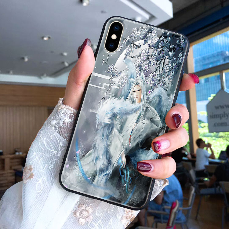 Ốp Kính Cường Lực In Hình Hồ Ly Tinh GIBNET Cho Iphone Se 2020 5 5S Se 6/7/8/6S/6Sp/6P/7P/8P/X/Xs/Xr/Xs Max