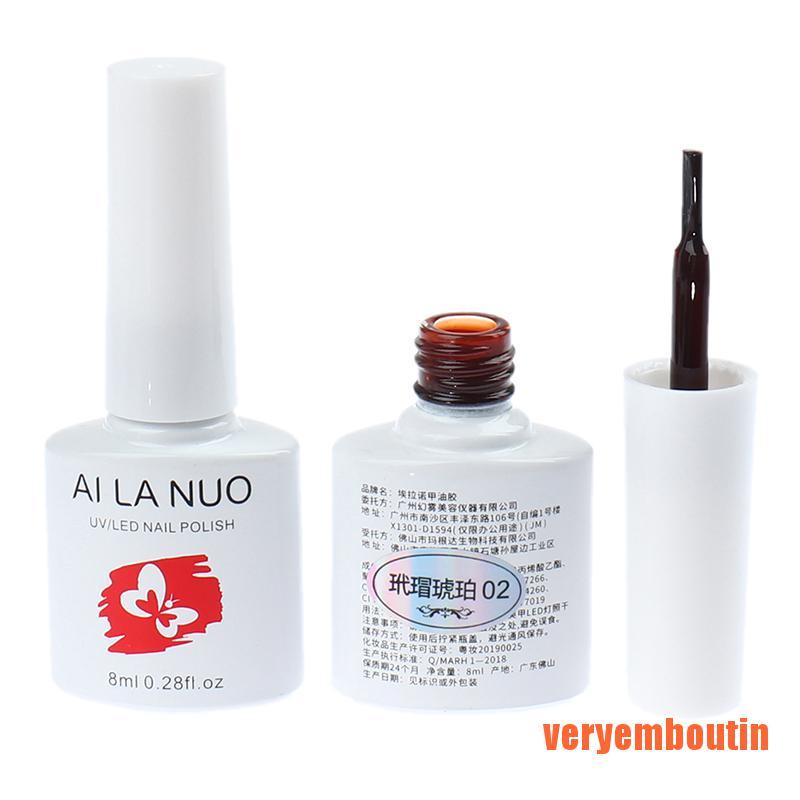 [Hàng mới về] Sơn gel tông màu hổ phách 4 màu tùy chọn hong khô bằng đèn UV