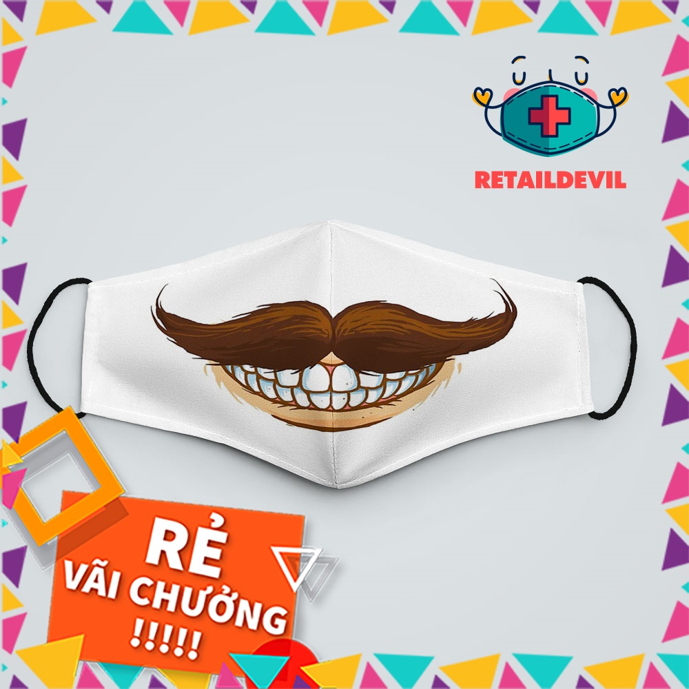 Khẩu Trang Vải Đen Hà Nội DRAWN__189 RetailDevil Vải Poly Cotton 100%, Ngăn Bụi Mịn, Kháng Khuẩn, 2021 Bảo Vệ Toàn Diện
