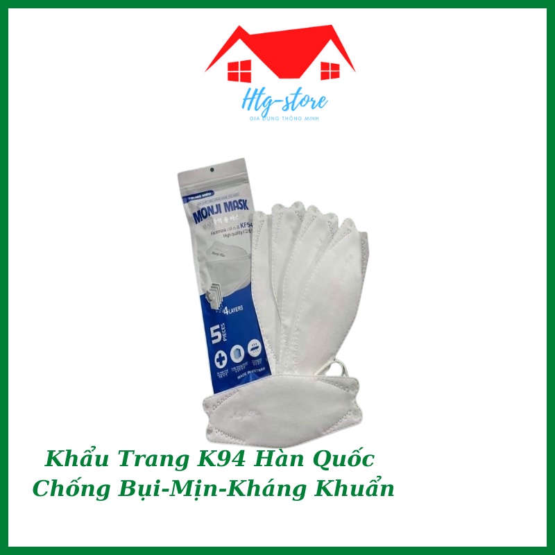 Khẩu trang kháng khuẩn 3d k94 hàn quốc chống bụi mịn và dị ứng
