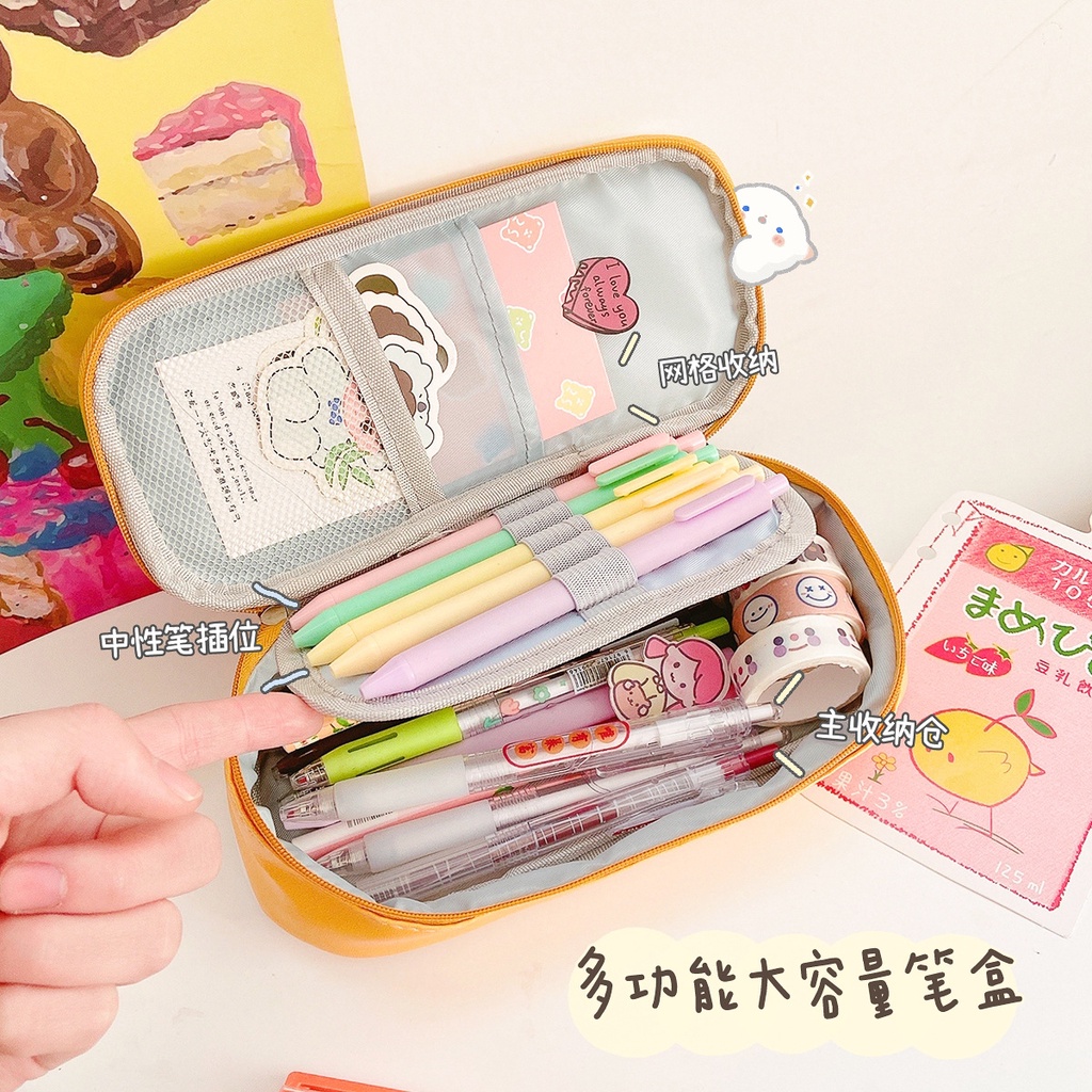 Bear Big Pencil Case PU Quality School Supplies Pencil Bag Stationery Gift School Back To School Pencil Box By Kevin&Sas