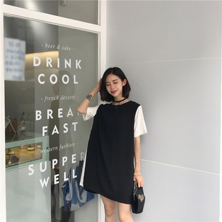 Váy nữ dáng xuông (có đai nơ thắt eo)