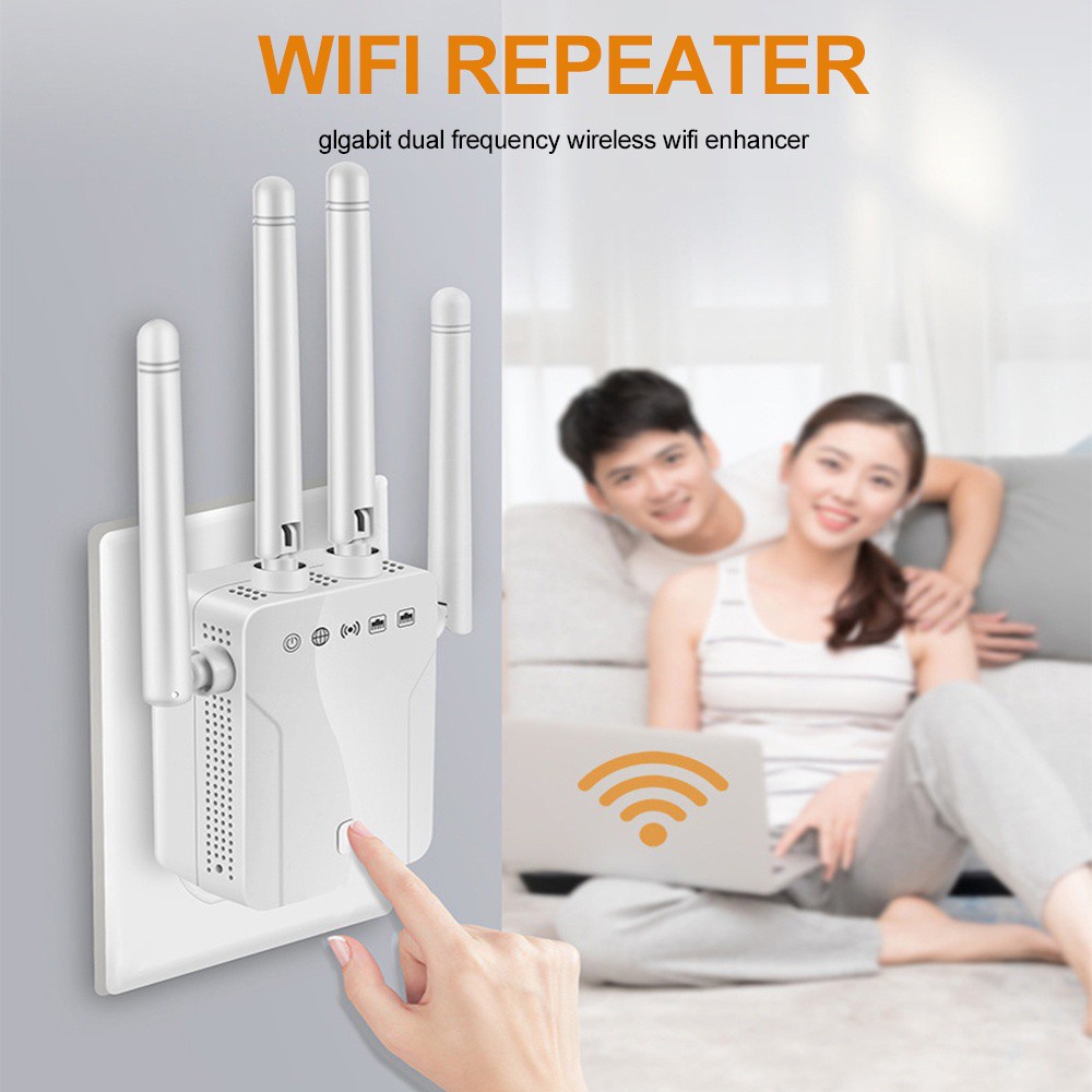 Bộ Khuếch Đại Tín Hiệu Wifi Không Dây 300m 4 Ăng Ten Phù Hợp Cho Gia Đình / Văn Phòng | BigBuy360 - bigbuy360.vn