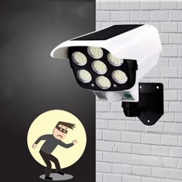 [LuxShop-SuliA] Đèn Năng Lượng mặt Trời Giả Camera Chống Trộm Cảm Ứng Tự Động Bật, Tắt, Có Điều Khiển 3 Chế Độ Sáng