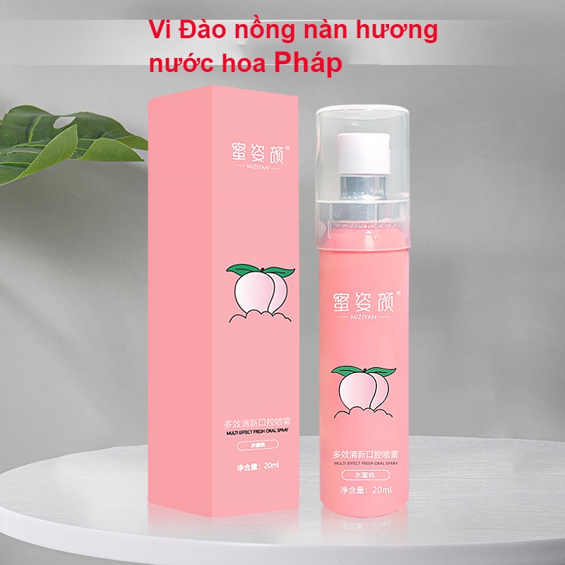 Xịt thơm miệng Miziyan 20 ml chiết xuất từ thảo dược hương thơm lâu an toàn cho người sử dụng