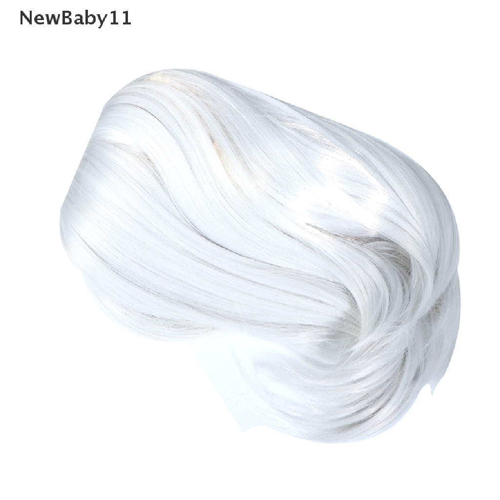 1 Bộ Tóc Giả Màu Trắng Dùng Hóa Trang Genshin Va Chạm Kanban Musume Paimon