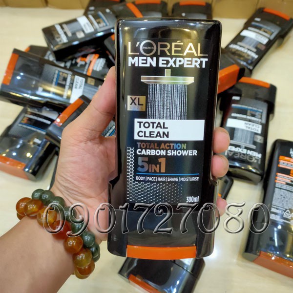 Sữa tắm Loreal Total Clean  5 in 1 - Pháp