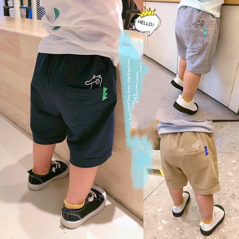 Quần Short Thể Thao Họa Tiết Hoạt Hình Thời Trang Mùa Hè Dành Cho Bé Trai 3-8 Tuổi