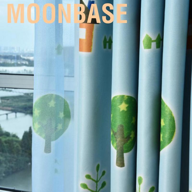 Moonbase curtains Window Curtain Cartoon Pencils Pattern Sheer Drape Child Kids Room Bedroom  blackout