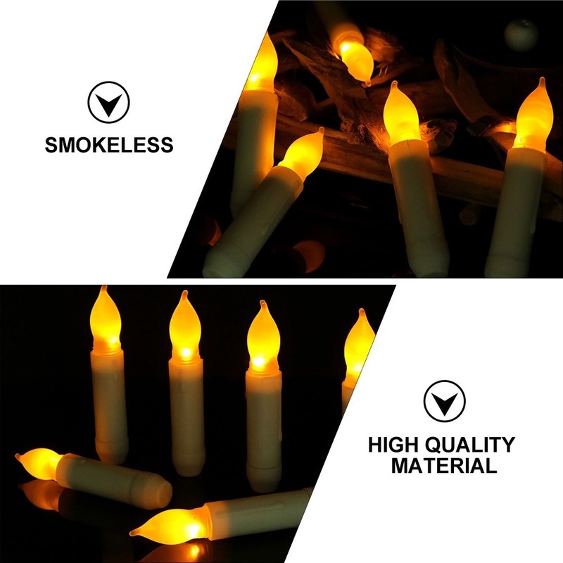 Đèn LED Hình Nến 16.5cm Chạy Bằng Pin Dùng Trang Trí Nhà Cửa/ Tiệc Cưới