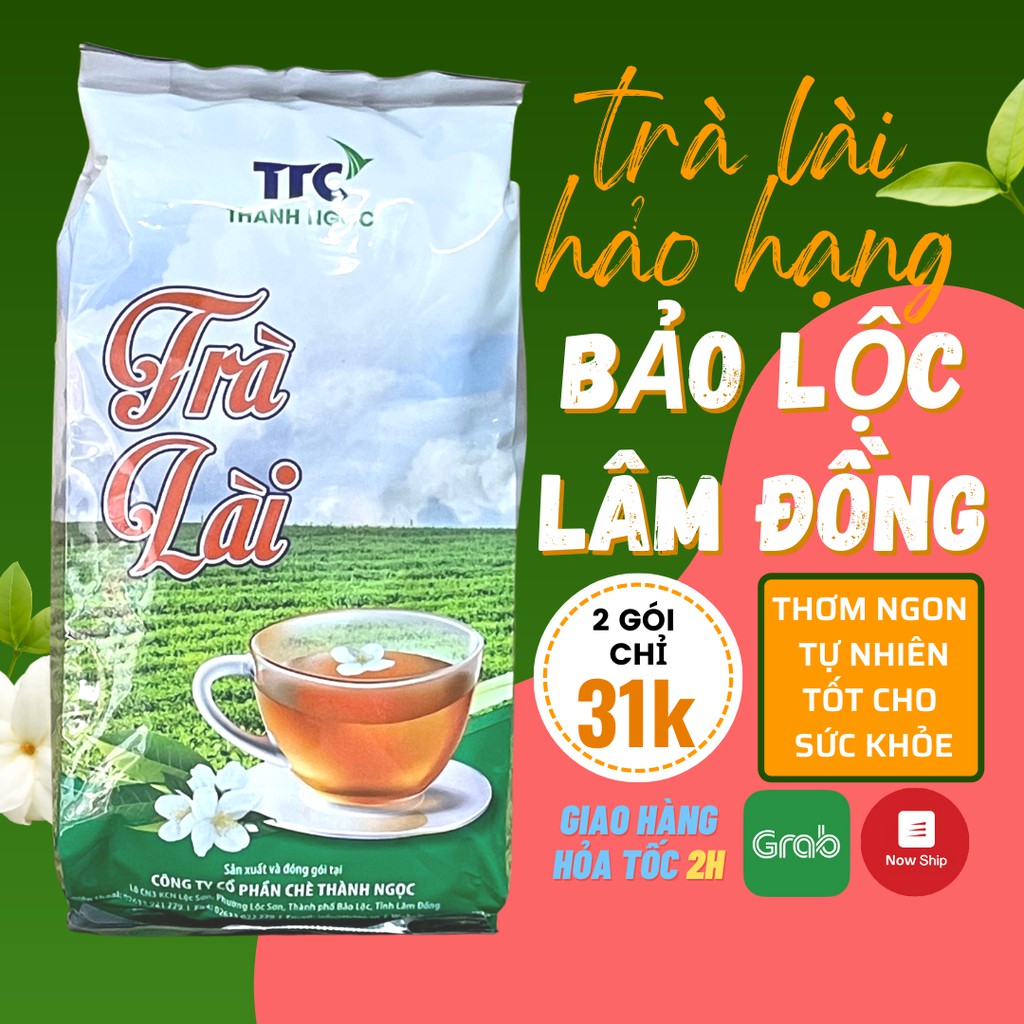 Trà Lài Thành Ngọc (Trà Nhài) - Gói 70Gr - Chính hiệu Thành Ngọc Bảo Lộc - Thuộc tập đoàn Thành Thành Công (TTC)