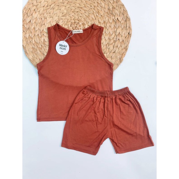 Bộ ba lỗ Minky Mom thun lạnh mềm mịn mát cho bé từ 7-19kg ( HÀNG CHUẨN LOẠI 1 )