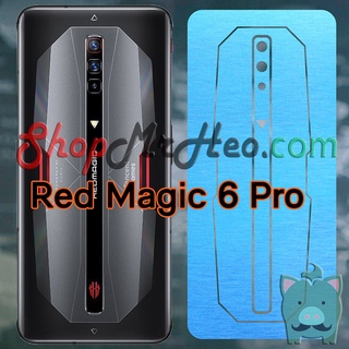 Dán Skin Màu Mặt Sau Lưng Nhôm Xước ZTE Nubia Red Magic 6 Pro - 6 - 6R - 6S - Magic 5G - 5S