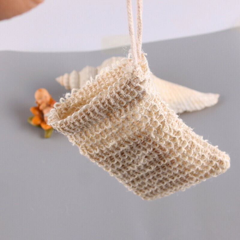 Túi Lưới Cotton Tự Nhiên Đựng Xà Phòng Tiện Dụng