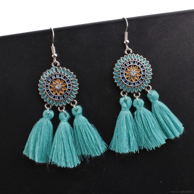 Khuyên Tai Tua Rua Phong Cách Thời Trang Bohemian