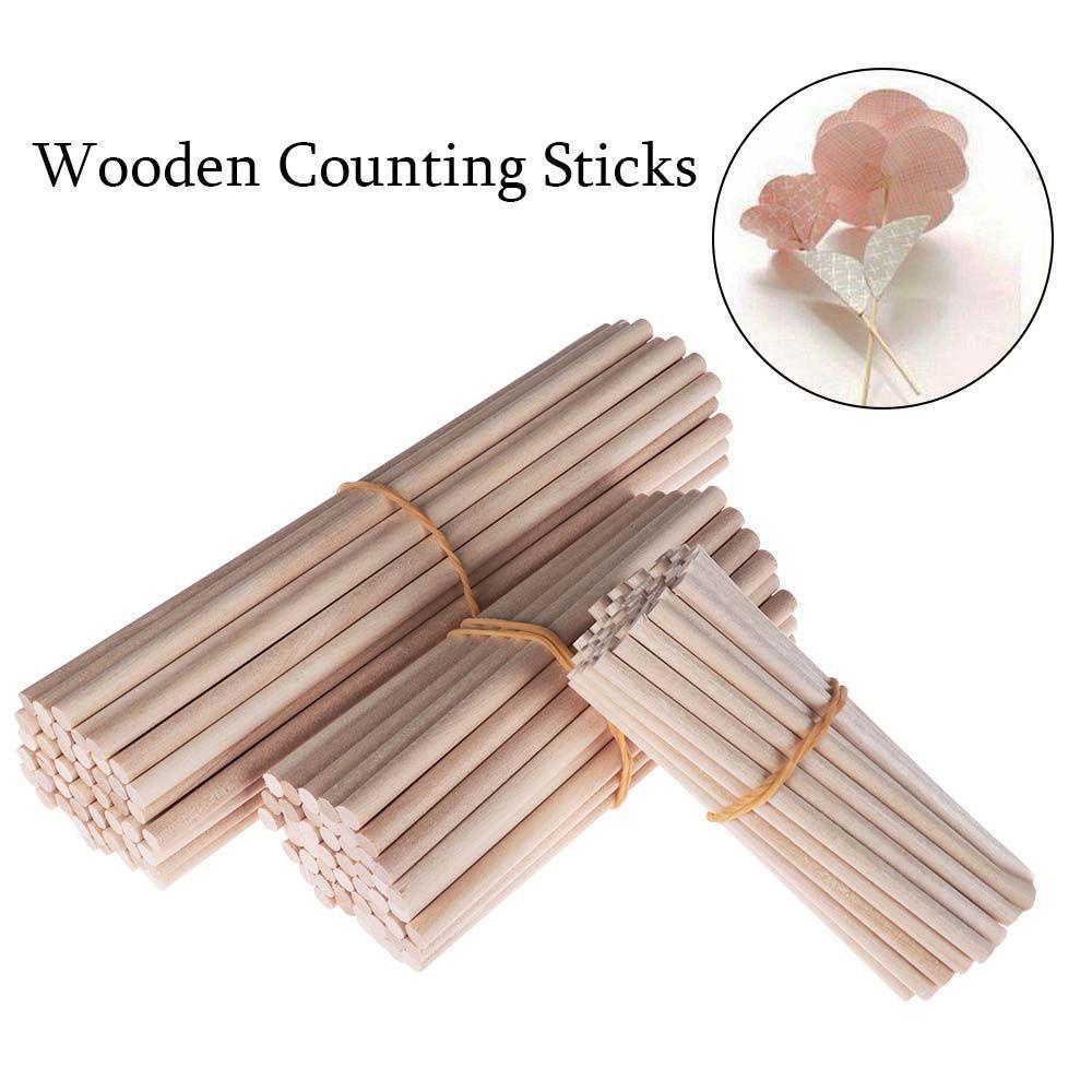 Bộ Đồ Chơi Thanh Gỗ Tròn DIY Giáo Dục Cho Bé
