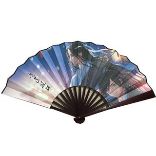 Quạt cầm tay anime chibi nan 31cm in hình đẹp cosplay quà tặng trang trí xinh xắn dễ thương