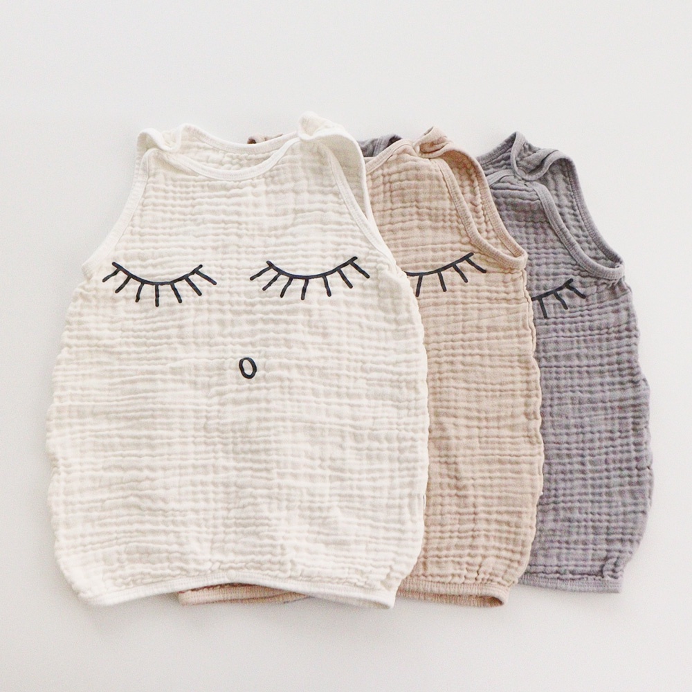 AVAUMA Áo Vest Cho Bé Túi Ngủ Đồ Bộ Cho Bé Sơ Sinh Bộ Đồ Jumpsuit Ngủ Ngon Hơn Dễ Dàng Bông Mỏng Mùa Hè