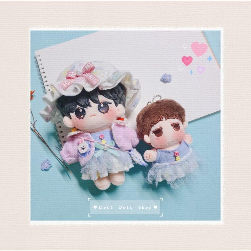 Outfit đầm doll 20cm, 15cm, 10cm