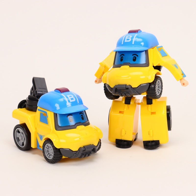 🔥HOTTOYS🔥Poli Car Lego Mô Hình Đồ Chơi Lắp Ráp Thú Cưng Biến Đổi Thành Phương Tiện Giao Thông-Lego Robot