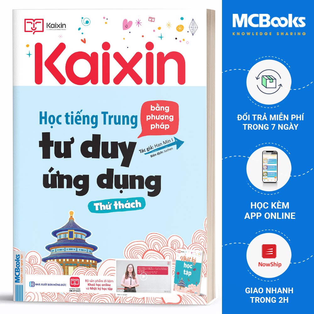 Sách - Học Tiếng Trung Bằng Phương Pháp Tư Duy Ứng Dụng - Thử Thách - Tặng Kèm Khóa Học Online