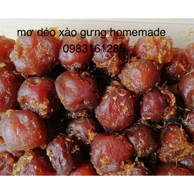 mơ dẻo xào gừng 500 gr