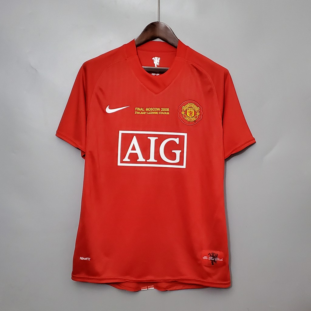07-08 Manchester United Home Retro Bóng đá Jersey Bóng đá