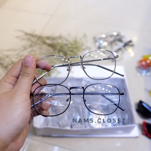 👓 Gọng kính vintage vuông bé Nams Closet