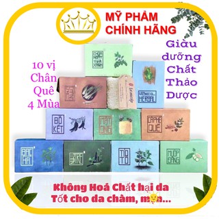 Xà Bông Sinh Dược 100% Thiên Nhiên Mát Da Ngừa Mụn (Xà Bông Mướp Đắng, Xà Phòng Nghệ) Xà Bông Handmade