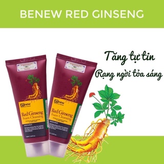 sữa rửa mặt sâm [mẫu mới ]đỏ cao cấp Benew mô