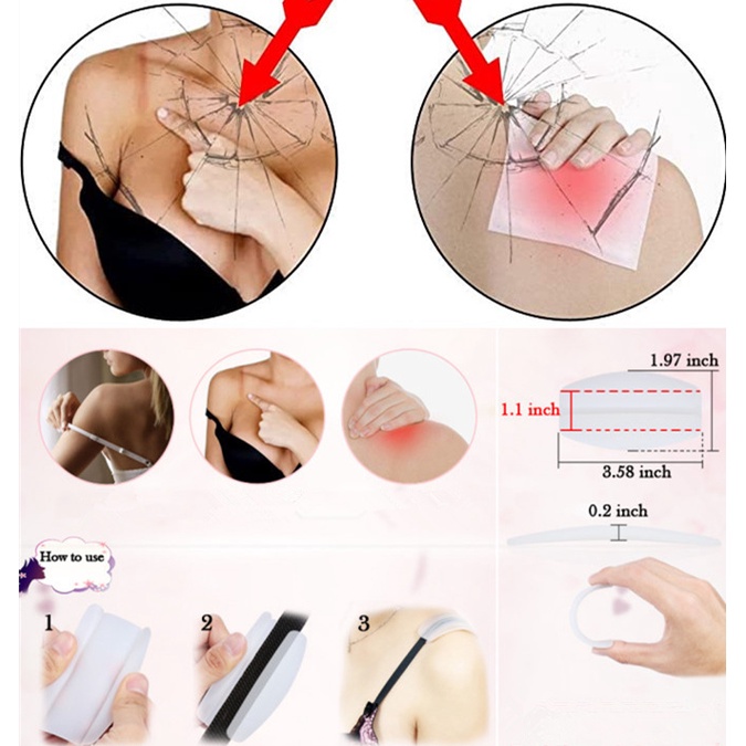 1 Cặp Dây Áo Ngực Silicone Không Trượt