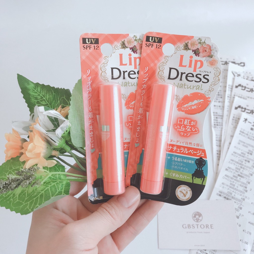 (Hàng Nhật giá tốt) Son dưỡng môi Lip Dress Pure của Omi Nhật Bản