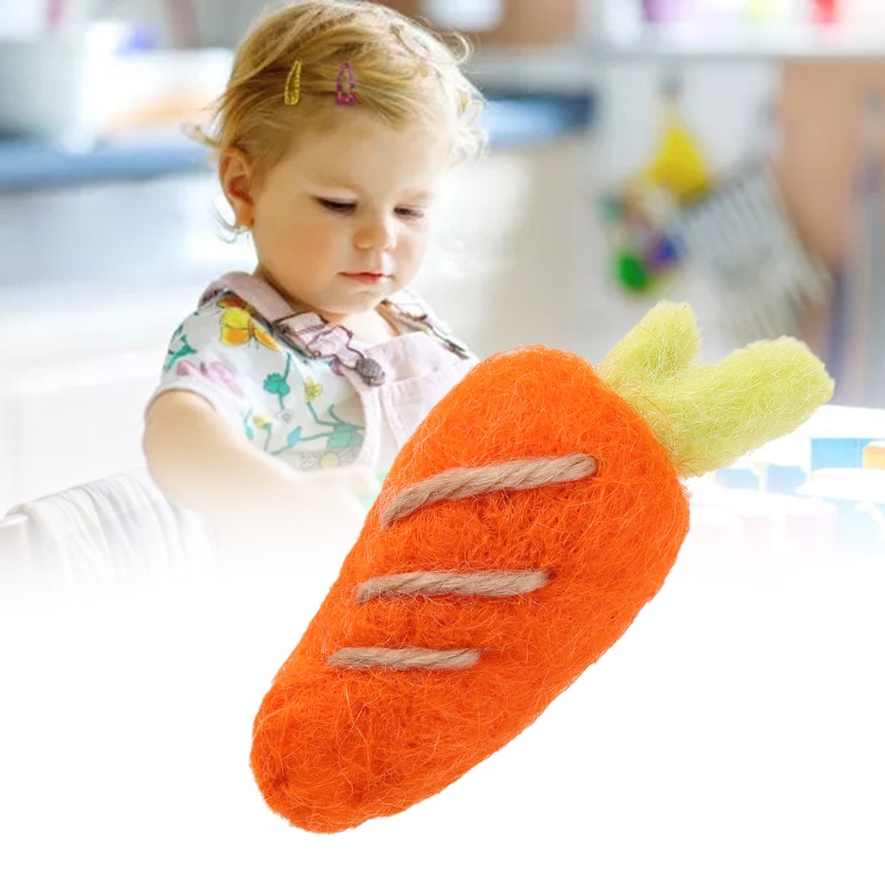 Củ Cà Rốt Bằng Len Nỉ Làm Đạo Cụ Chụp Ảnh Cho Bé Sơ Sinh