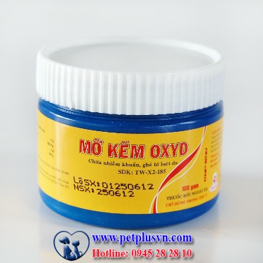 Mỡ kẽm oxyd trị nấm ghẻ cho chó mèo
