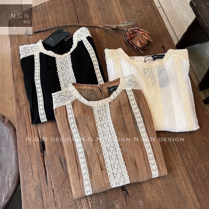 Sét đũi dài tay viền ren