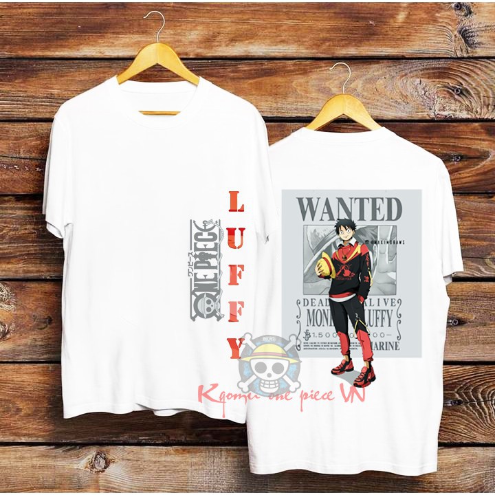 BST Áo phông unisex nam nữ  in hình one piece - luffy - ace zoro ngầu hết nấc