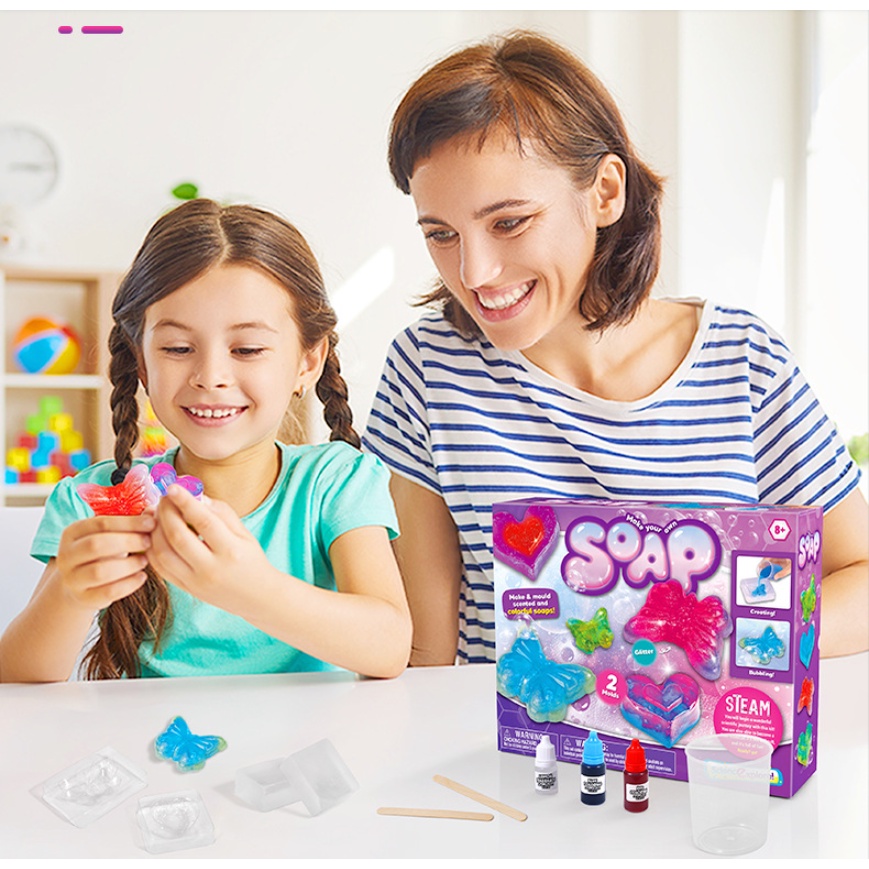 Bộ đồ chơi khoa học DIY xà phòng - Đồ chơi tự làm Xà bông Soap vui nhộn