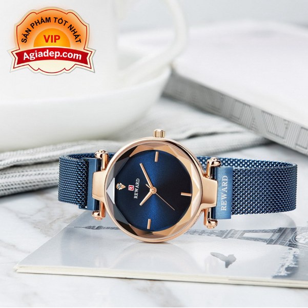 Đồng hồ thời trang nữ Reward - Đẹp long lanh - Nhập khẩu xịn - Màu xanh ngọc lục bảo 3096L