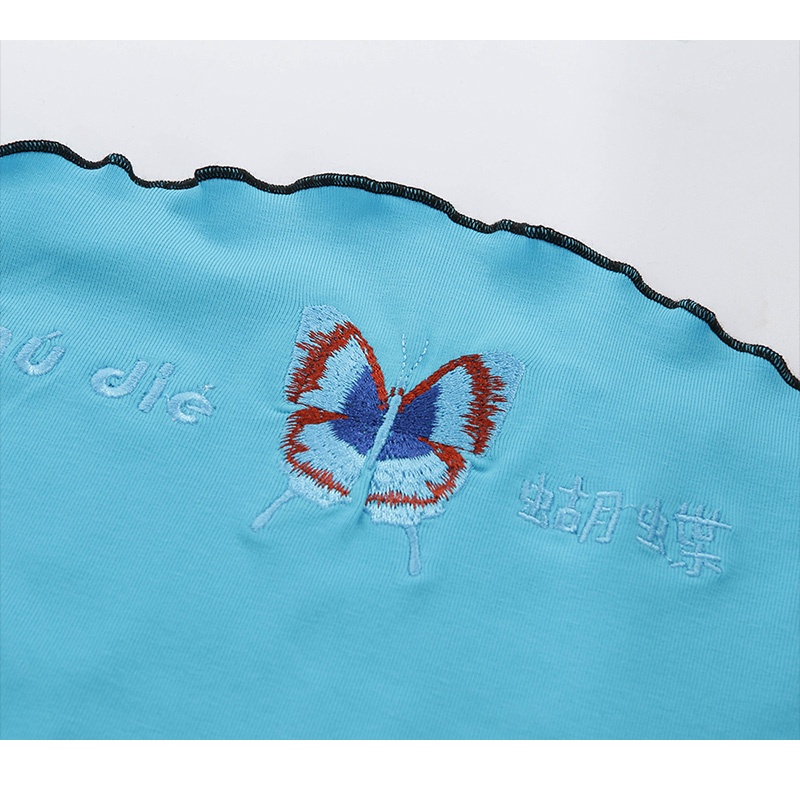 DUNEA Áo Thun Trễ Vai Dáng Ngắn Thiết Kế Quyến Rũ Cho Nữ