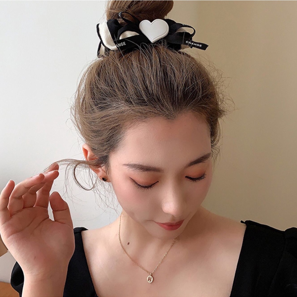 KMHO cột thun cột vải ins fashion Dây buộc tóc phong cách Hàn Quốc thời trang cho nữ cột tóc phụ kiện tóc trang sức hàn quốc