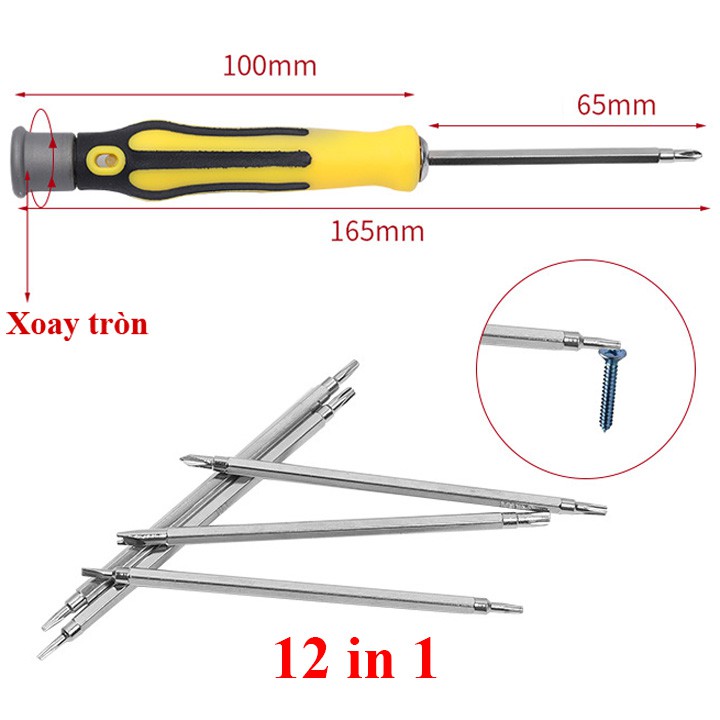 Bộ tô vít đa năng 12 in 1, 30 in 1, 80+ in 1 CK13 CK14 CK15