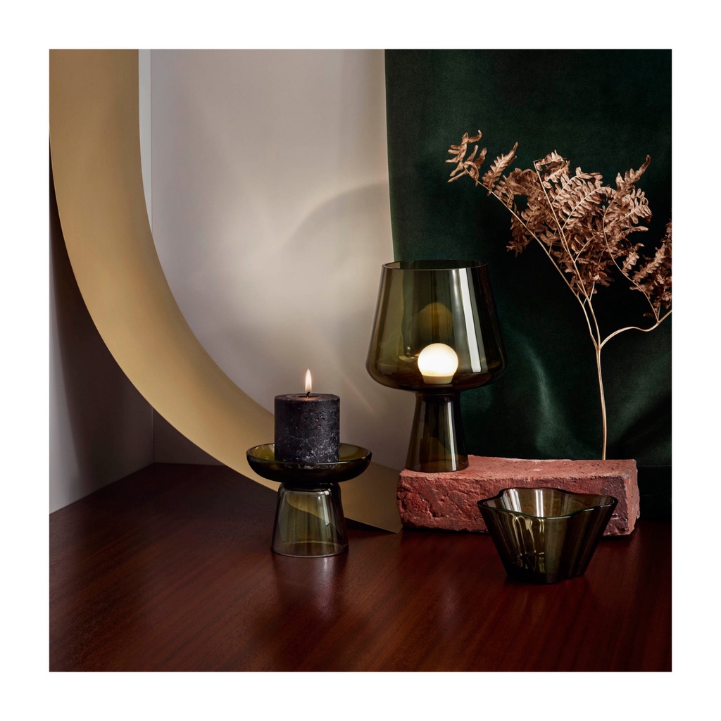 Bát thủy tinh Aalto 75mm Iittala - Màu Xanh rêu