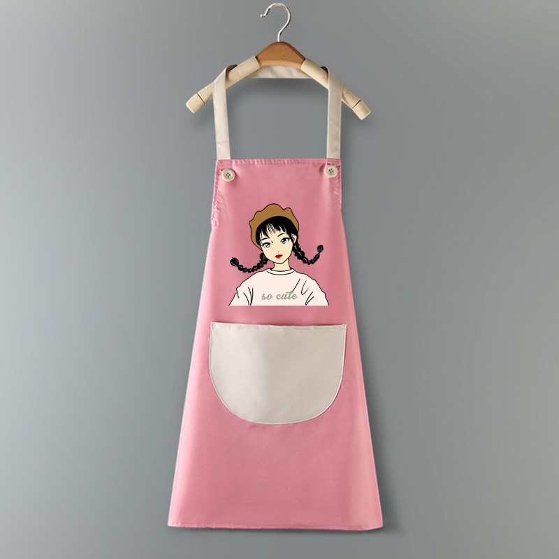 Tạp Dề Hàn Quốc in hình Cute cao cấp Chống thấm nước, Chống bám bẩn hiệu quả [Hàng có sẵn] | BigBuy360 - bigbuy360.vn