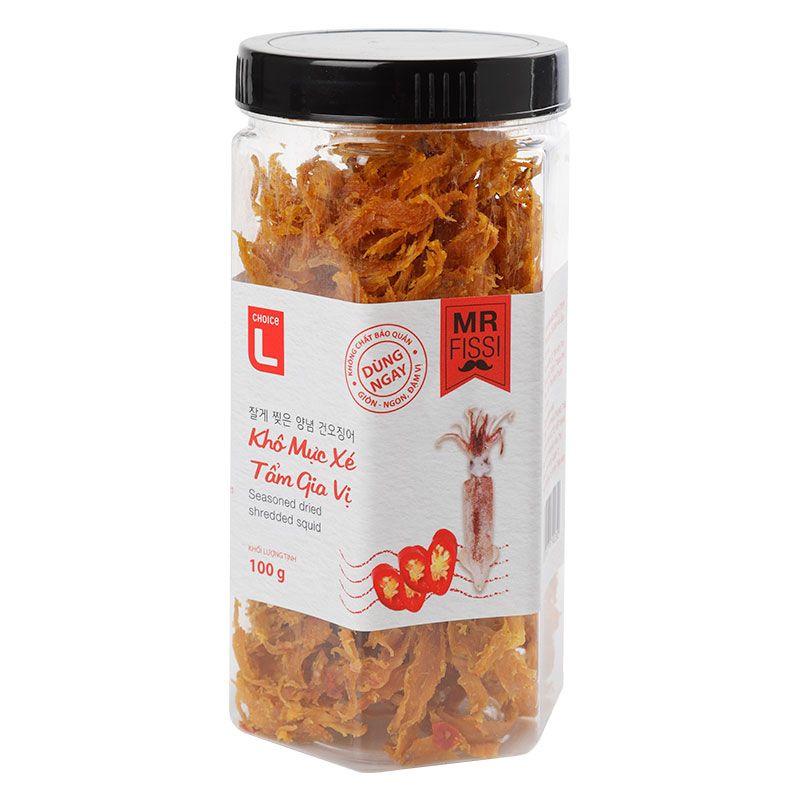 Khô mực cháy tỏi/ cá bống cắt sợi Choice L 100g/150g