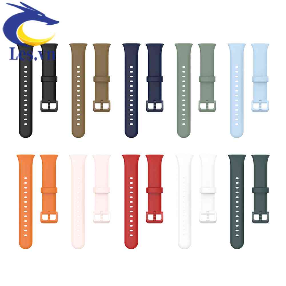 Dây Đeo Thay Thế Chất Liệu Silicon Màu Trơn Cho Xiaomi Mi Band 7 Pro