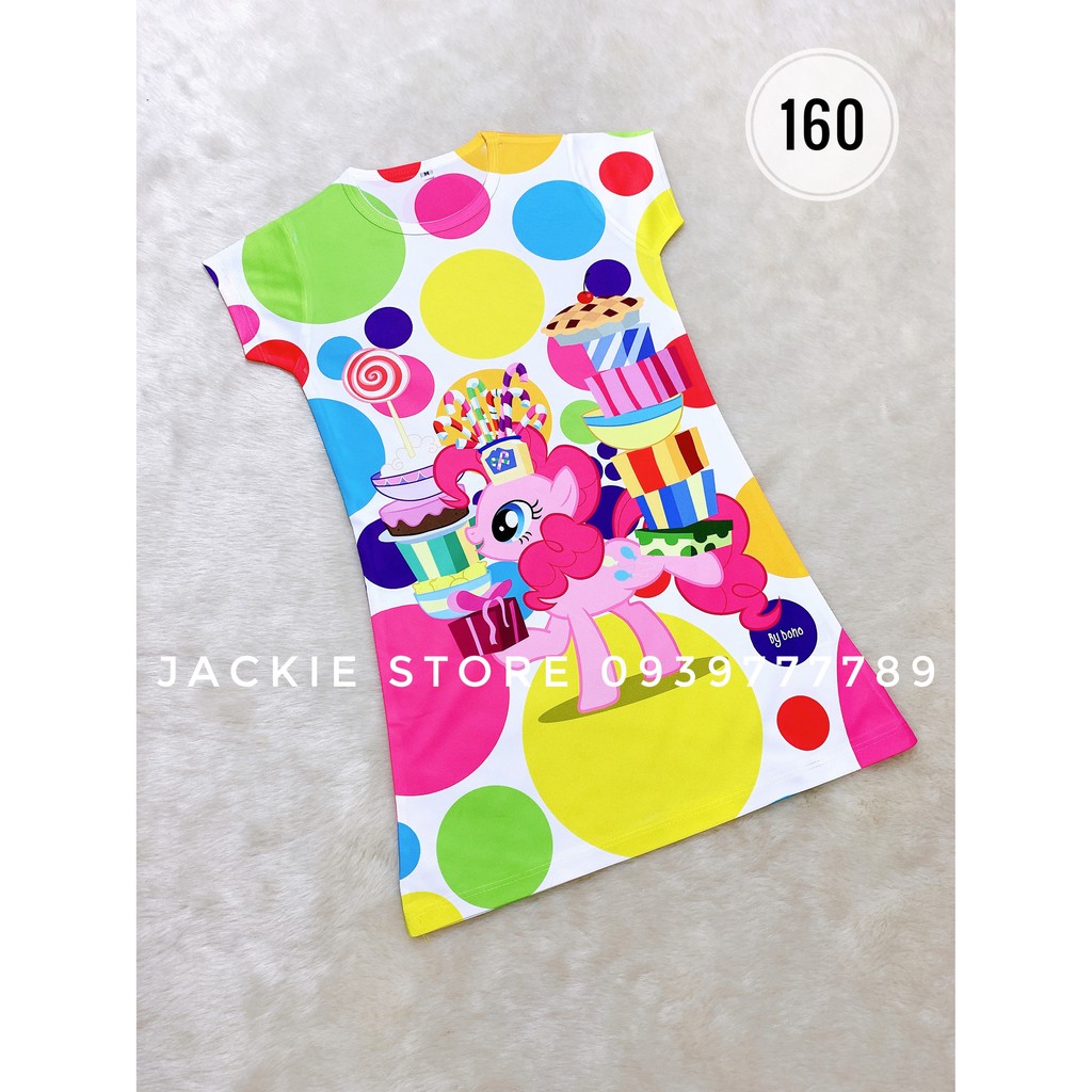 Đầm pony hồng có tay