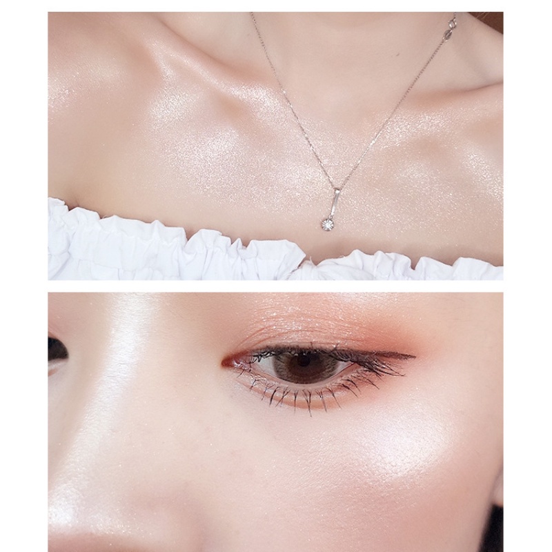 Bảng phấn mắt HANRU hai màu lì và ánh ngọc trai kết hợp với vỏ kim tuyến lấp lánh