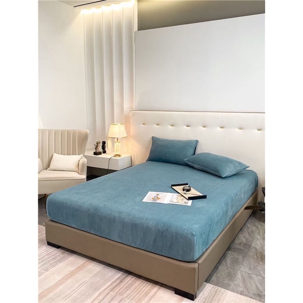 Sét ga chun vỏ gối chất liệu nỉ nhung cao cấp SHOP vũ thị thơm