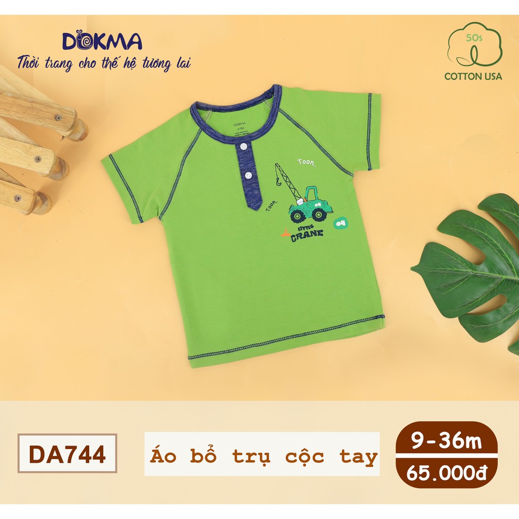 Dokma - Áo bổ trụ cộc tay 9-36M (DA744)